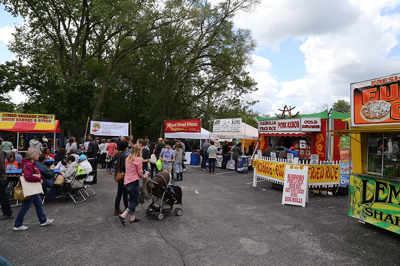 Several local restaurants were at the fair, including La Chinita Poblana and Shalimar.
