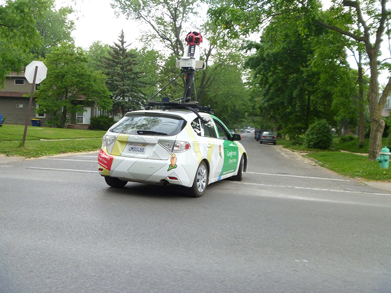 Random Rippling - Google Street View car
