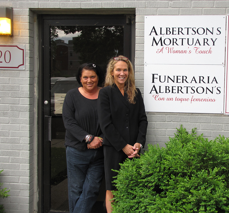 Theresa Kolter and Tamara Albertson of Albertson's Metro Mortuary Services.