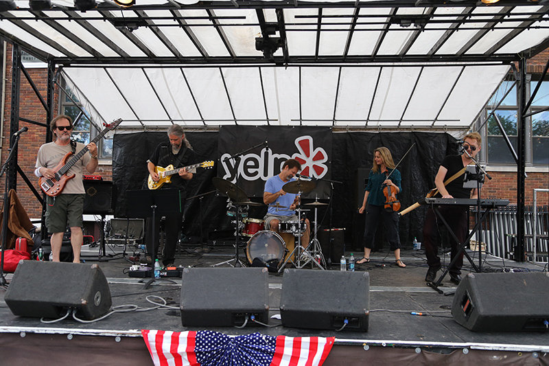 The Tides performed in the afternoon at the market