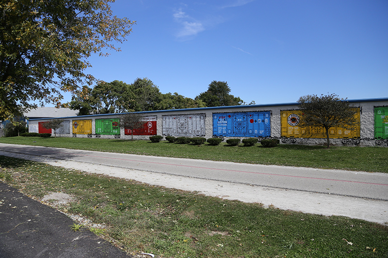 Random Rippling - New Monon Trail Mural 
