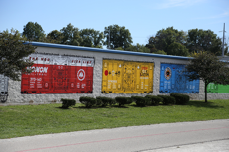 Random Rippling - New Monon Trail Mural 