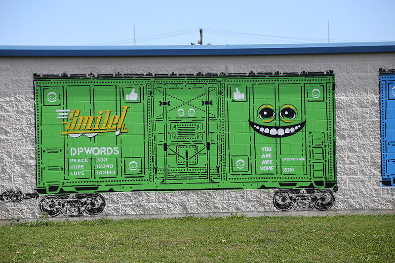 Random Rippling - New Monon Trail Mural 