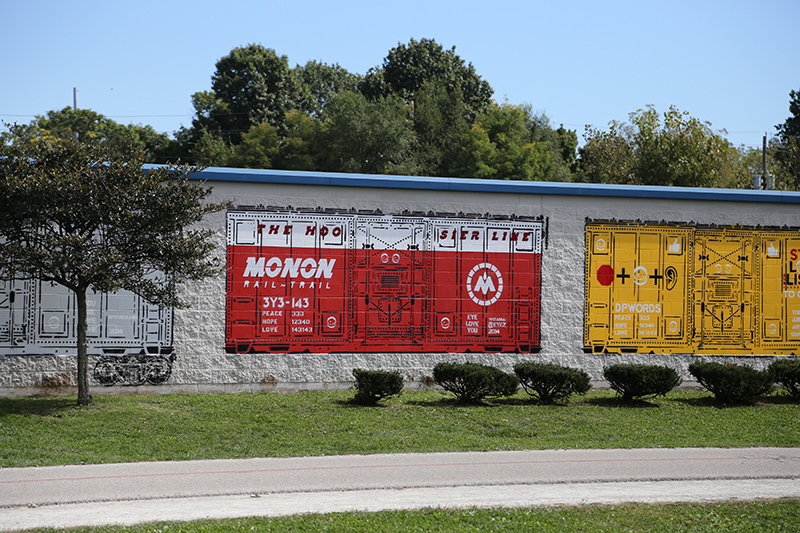 Random Rippling - New Monon Trail Mural 