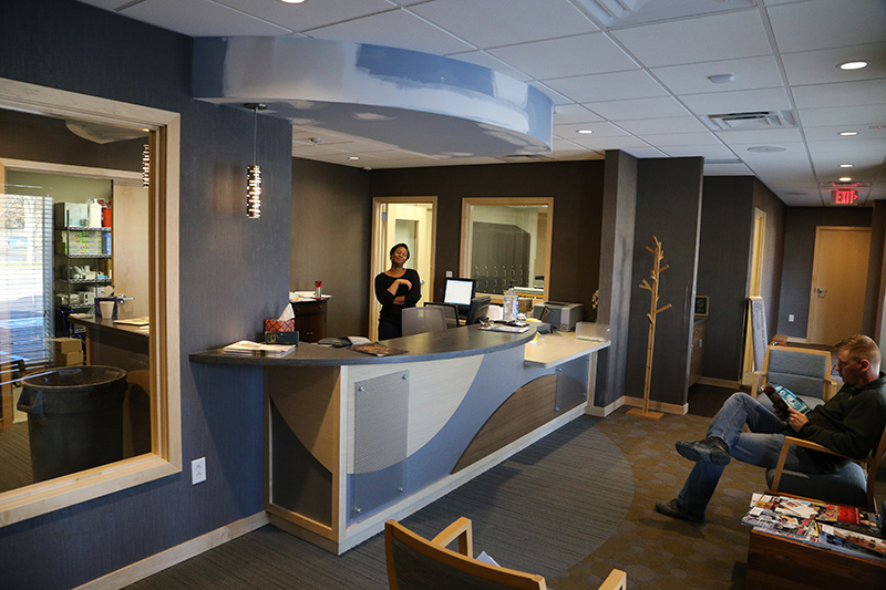 Random Rippling - Glendale Dental Associates remodel 