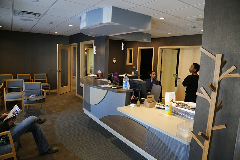 Random Rippling - Glendale Dental Associates remodel 