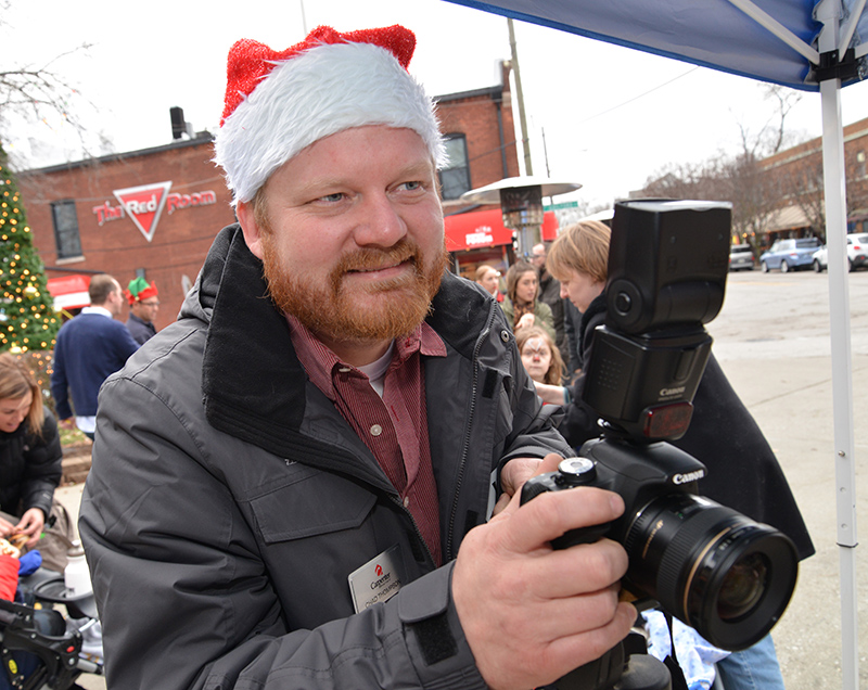 Chad Thompson taking the Santa pictures for the BRVA