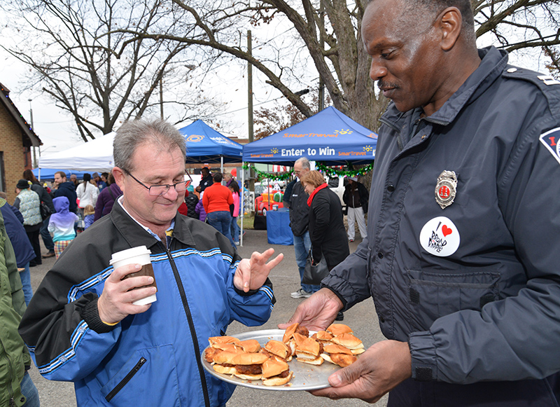 IFD Captain Harris offering sliders