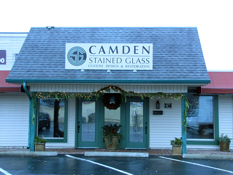 Camden Stained Glass at 5345 Winthrop Avenue, Suite C.
