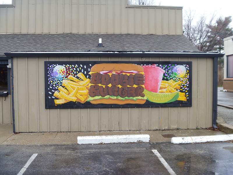 Random Rippling - Boogie Burger mural