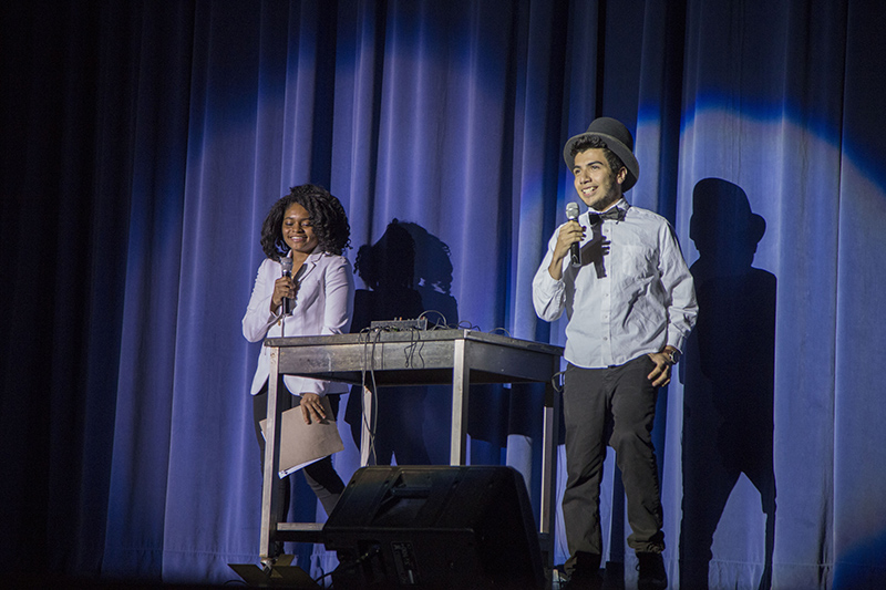 Emcees Markyel Cushenberry & Alfonso Ruvalcaba