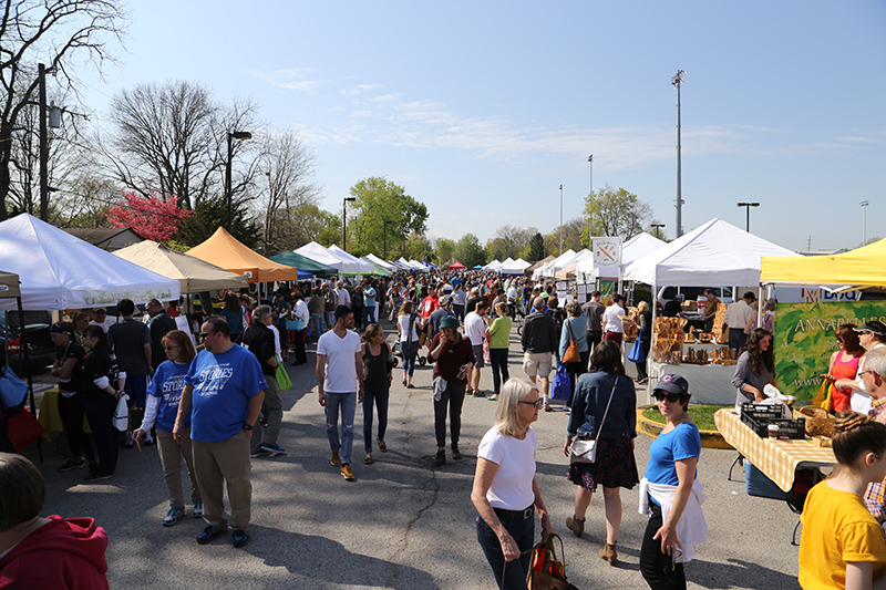 At the season opening of the market on May 2: