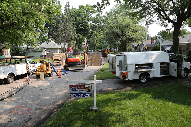 Random Rippling - Sewer line