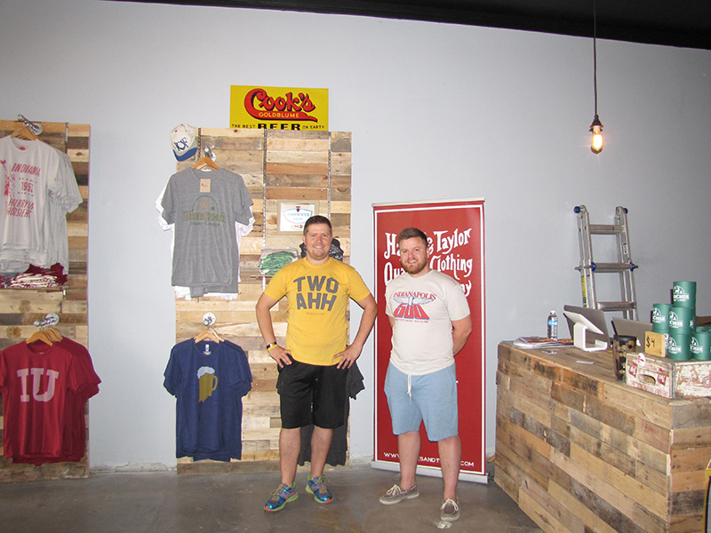 Alex Janeczek and Brian Kelly in their store at 920 Broad Ripple Avenue.