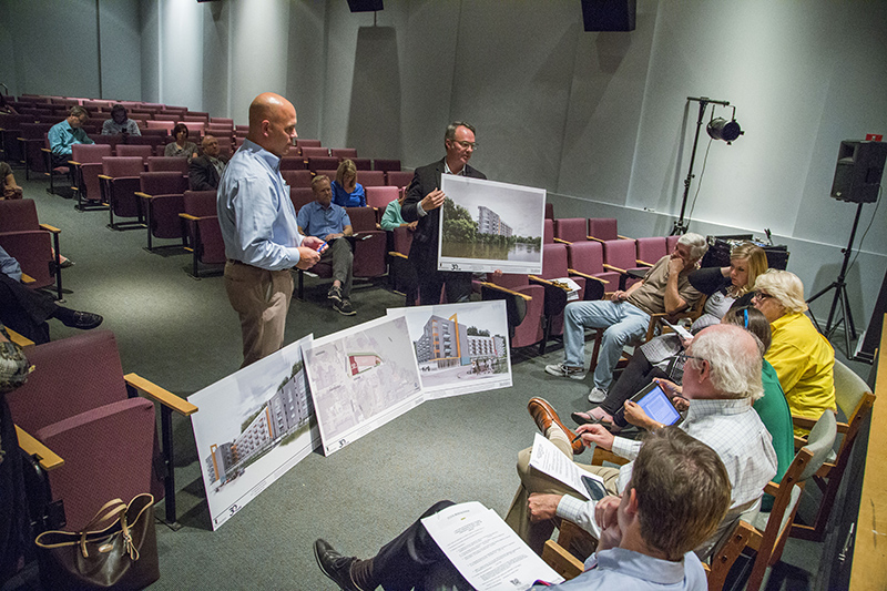 Renderings from the proposed apts on the river at the canal headgates - 6311 Westfield