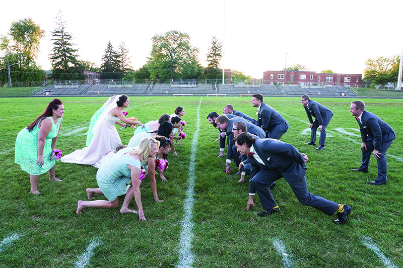 Random Rippling - BRHS football wedding