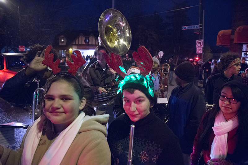Members of the BRHS Marching Band in the parade.