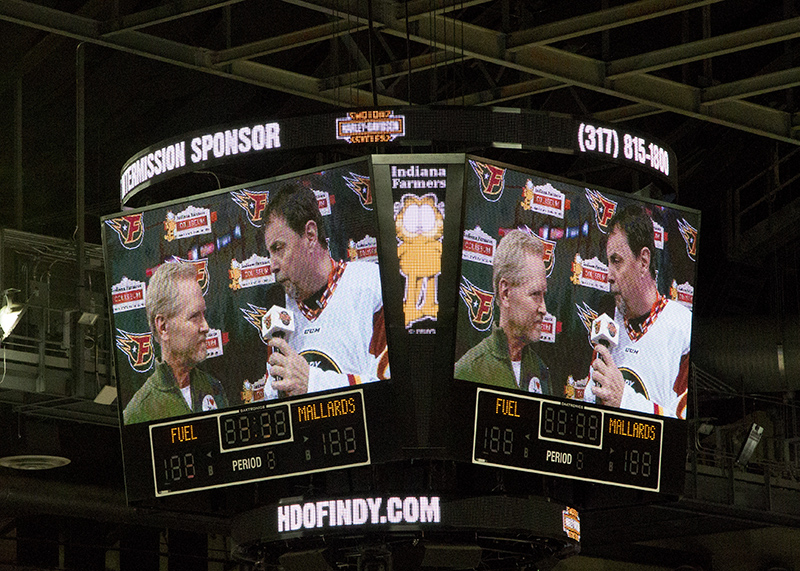 Kent Springer of BRVA on scoreboard