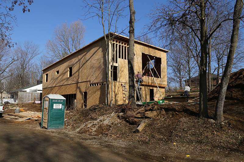 Random Rippling - New house on Monon 