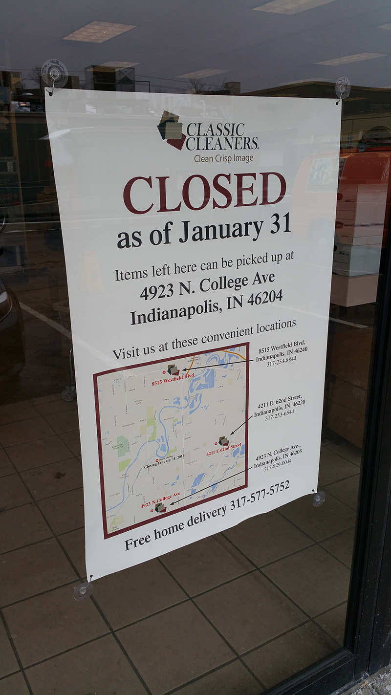 Random Rippling - Classic Cleaners closes 