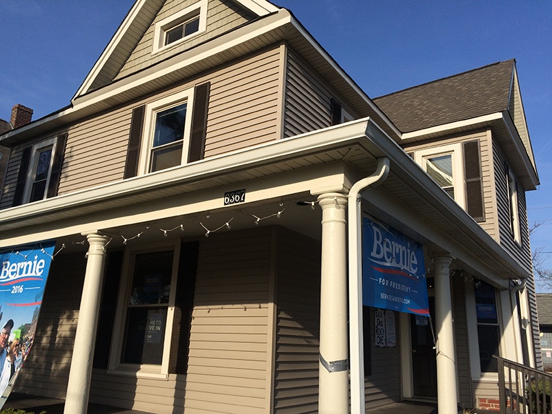 Sanders Indiana HQ on Guilford.