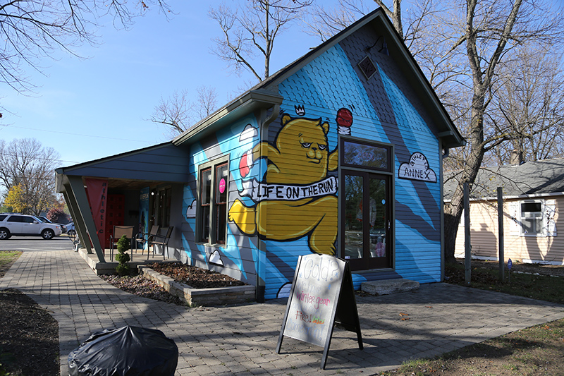 Random Rippling - Athletic Annex mural