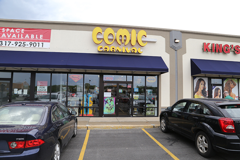 new location of Comic Carnival at Walmart end