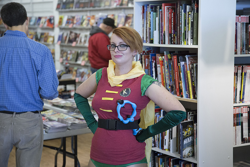 Robin was at Free Comic Book Day