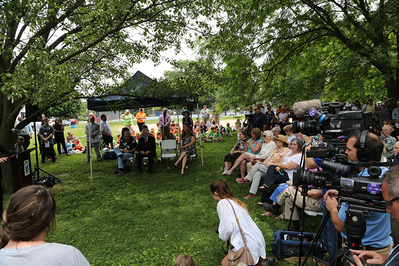 Dan Wakefield Park ribbon cutting