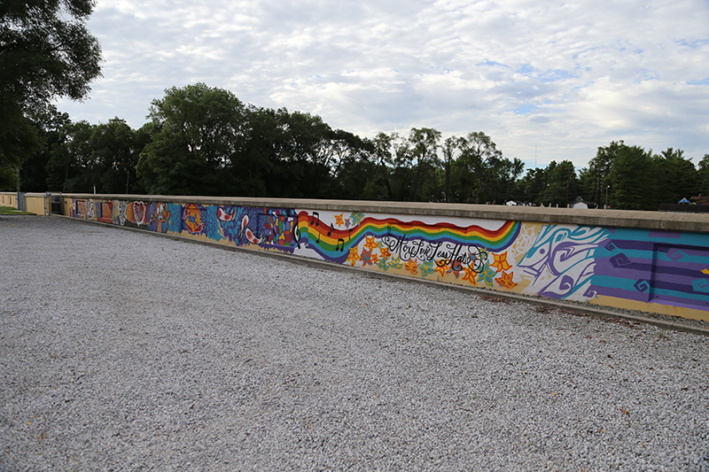 Random Rippling - Mural at IAC Levee