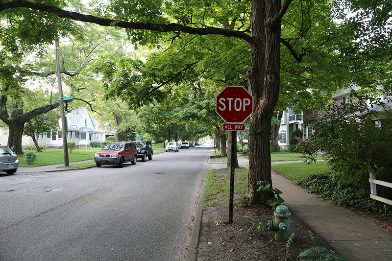 Random Rippling - New stop sign at Paxton