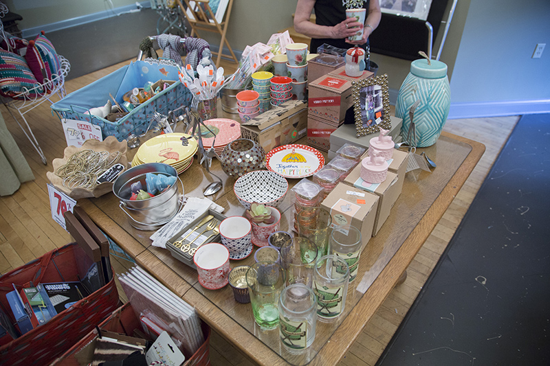 A Sidewalk Sale table at The Bungalow, 924 Westfield Blvd.