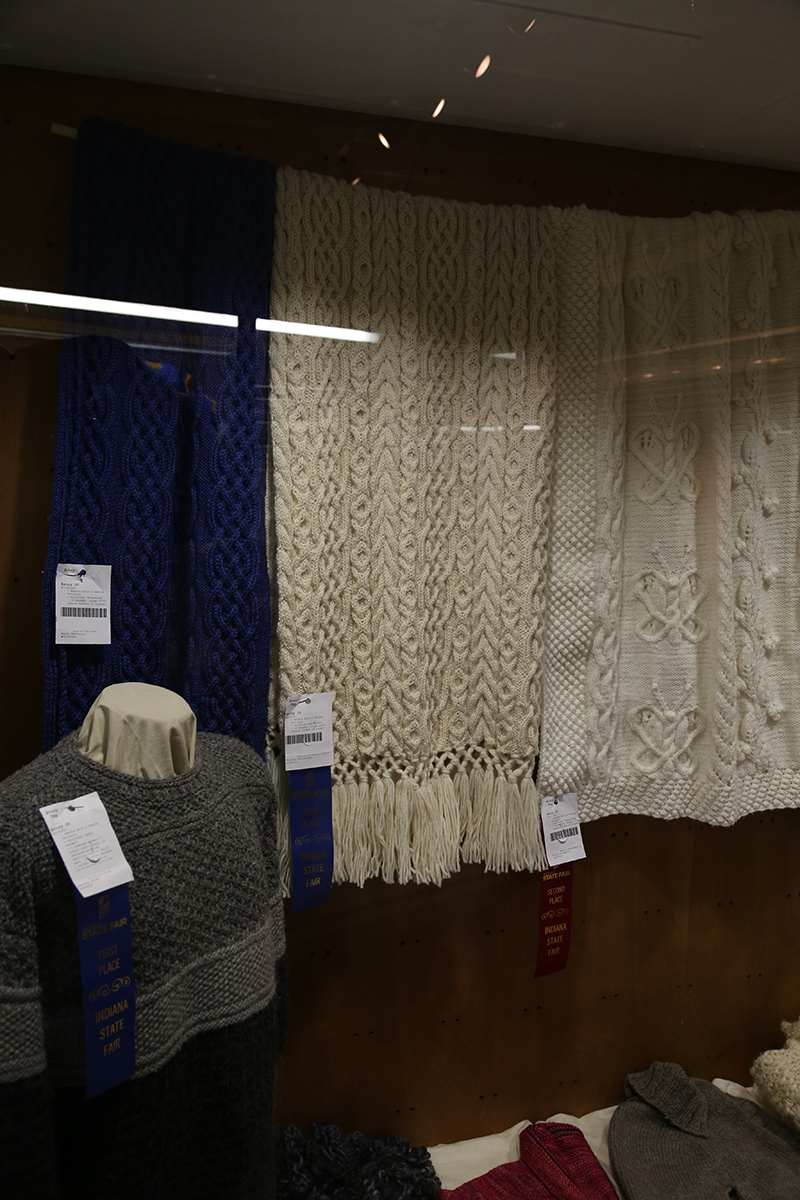 MaryAnn Wiskerchen got a blue ribbon for her first-ever State Fair entry, a knitted afghan!