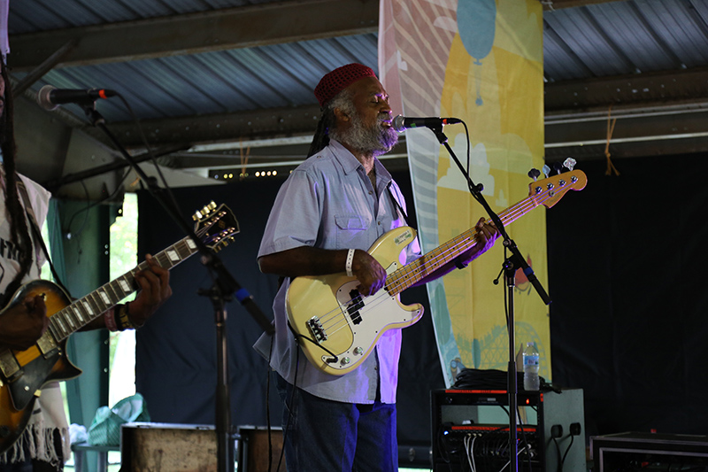 The Ark Band performed in the shelter