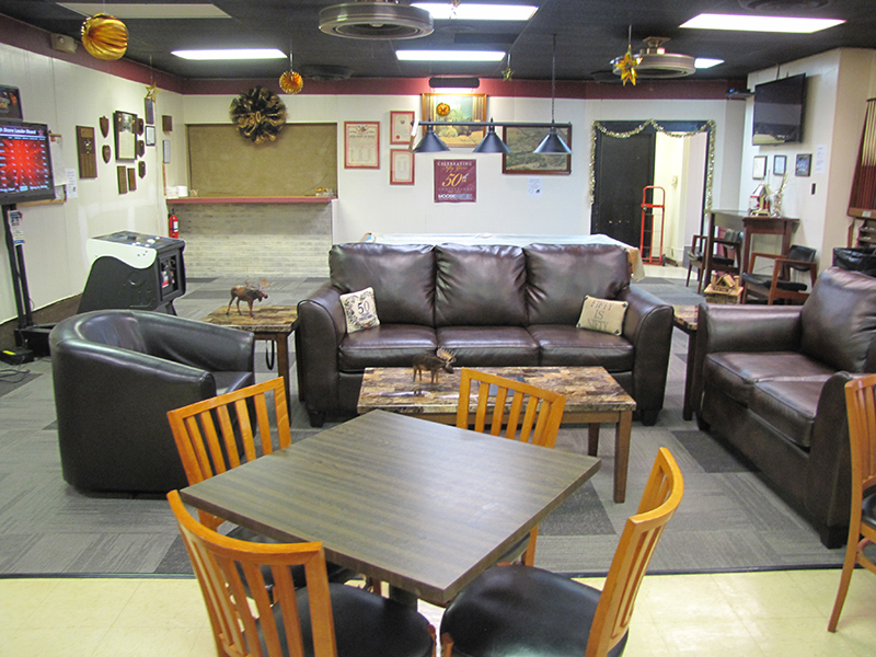 Interior at the Washington Township Moose Lodge #2138. 