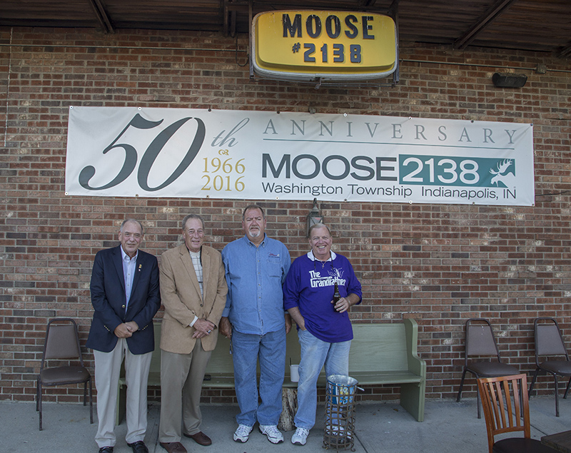 left to right: Trustee Bill Aiken, Steve Papesh Lodge Administrator, Governor Stan Bright, and Trustee Carl Miller