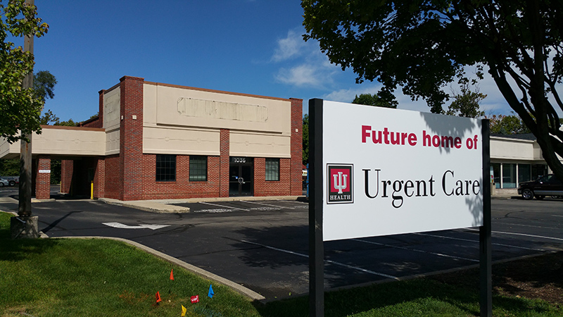 Random Rippling - IU Health sign