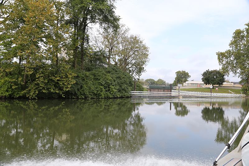 the start of the canal