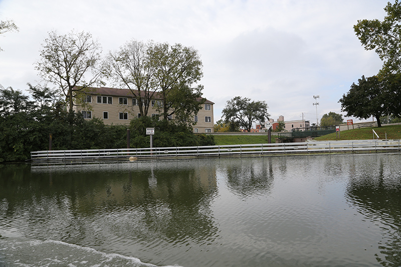 Boat tour of White River - silt and weeds