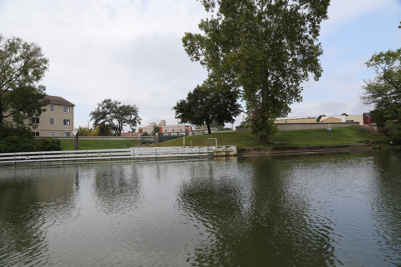 Boat tour of White River - silt and weeds