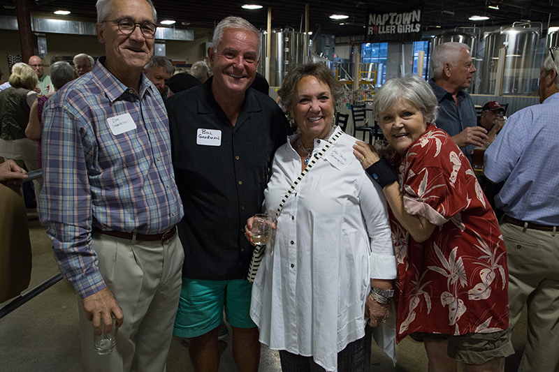 Dave Schumacher, Bill Goodman ('66), Susie Brown Schumacher ('66), and Chris Carlson ('66)