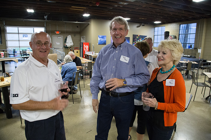 Jon Constable, Bob Pegg ('66), and Darlene Pegg.