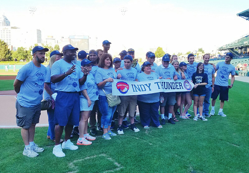 Indy Thunder Beep Ball - World Series Champs - by Mario Morone