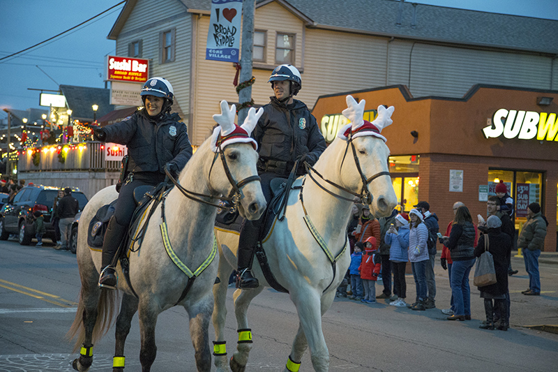 The parade starts