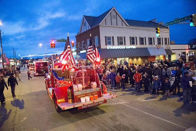 Broad Ripple Lights Up parade 2016 