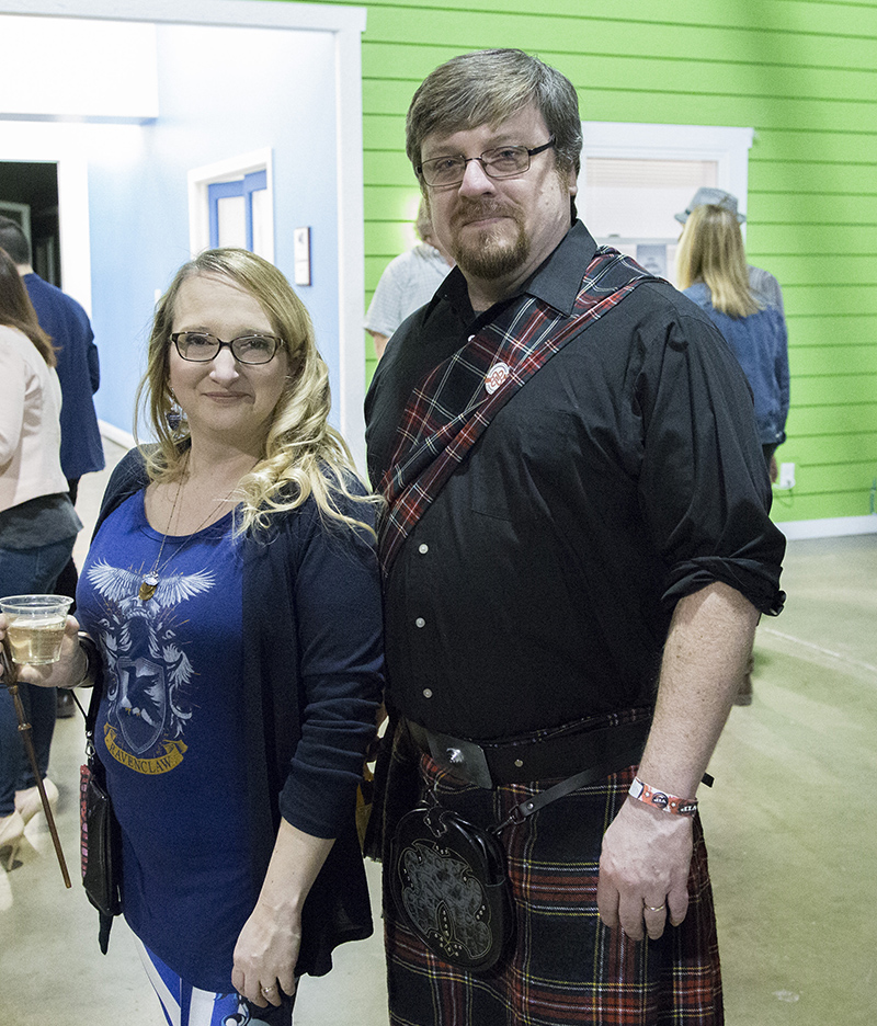 Heather and Matt Hofmann in Harry Potter costumes