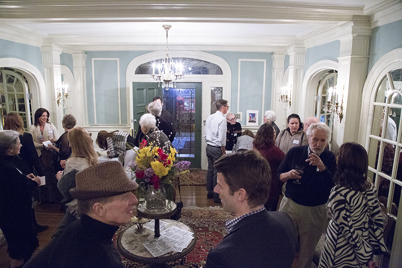 The entrance hall of the old Governor's Mansion at 4343 N. Meridian Street.