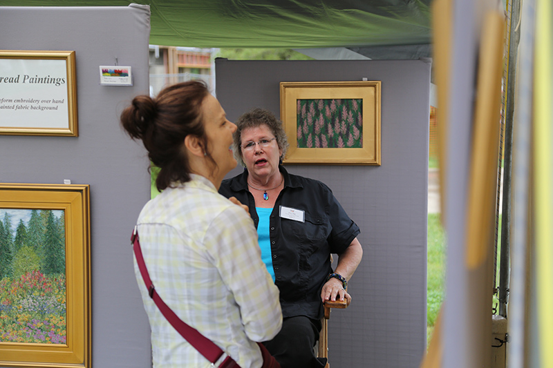 Teri Oja thread painting