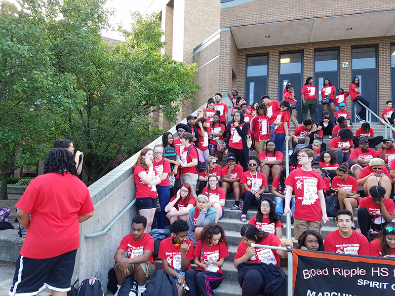 getting ready for the group photo