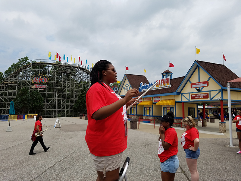 Playing at Holiday World